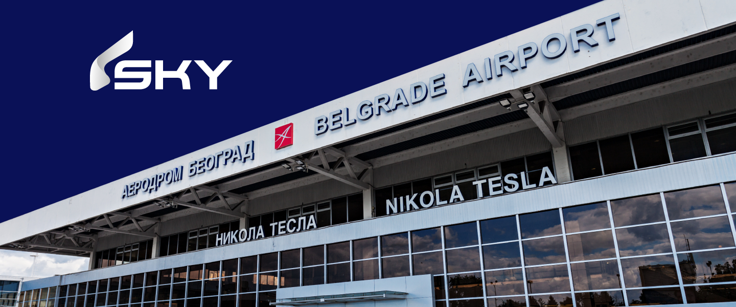 SKY is the choice of Nikola Tesla Airport!